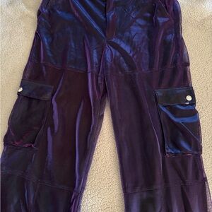 Delia’s Color shift hologram Cargo Pants